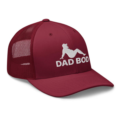 Dad Bod Mud Flap Silhouette Embroidered Mesh Trucker Hat