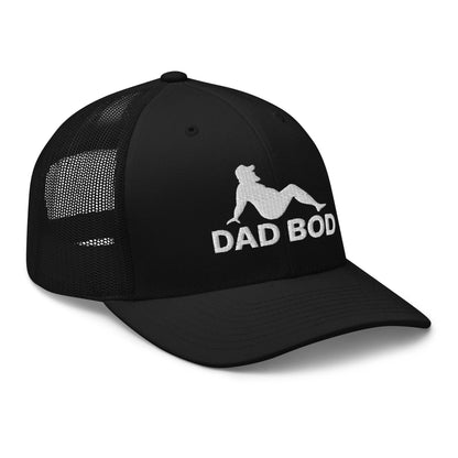 Dad Bod Mud Flap Silhouette Embroidered Mesh Trucker Hat