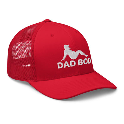 Dad Bod Mud Flap Silhouette Embroidered Mesh Trucker Hat
