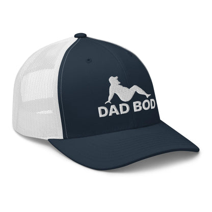 Dad Bod Mud Flap Silhouette Embroidered Mesh Trucker Hat