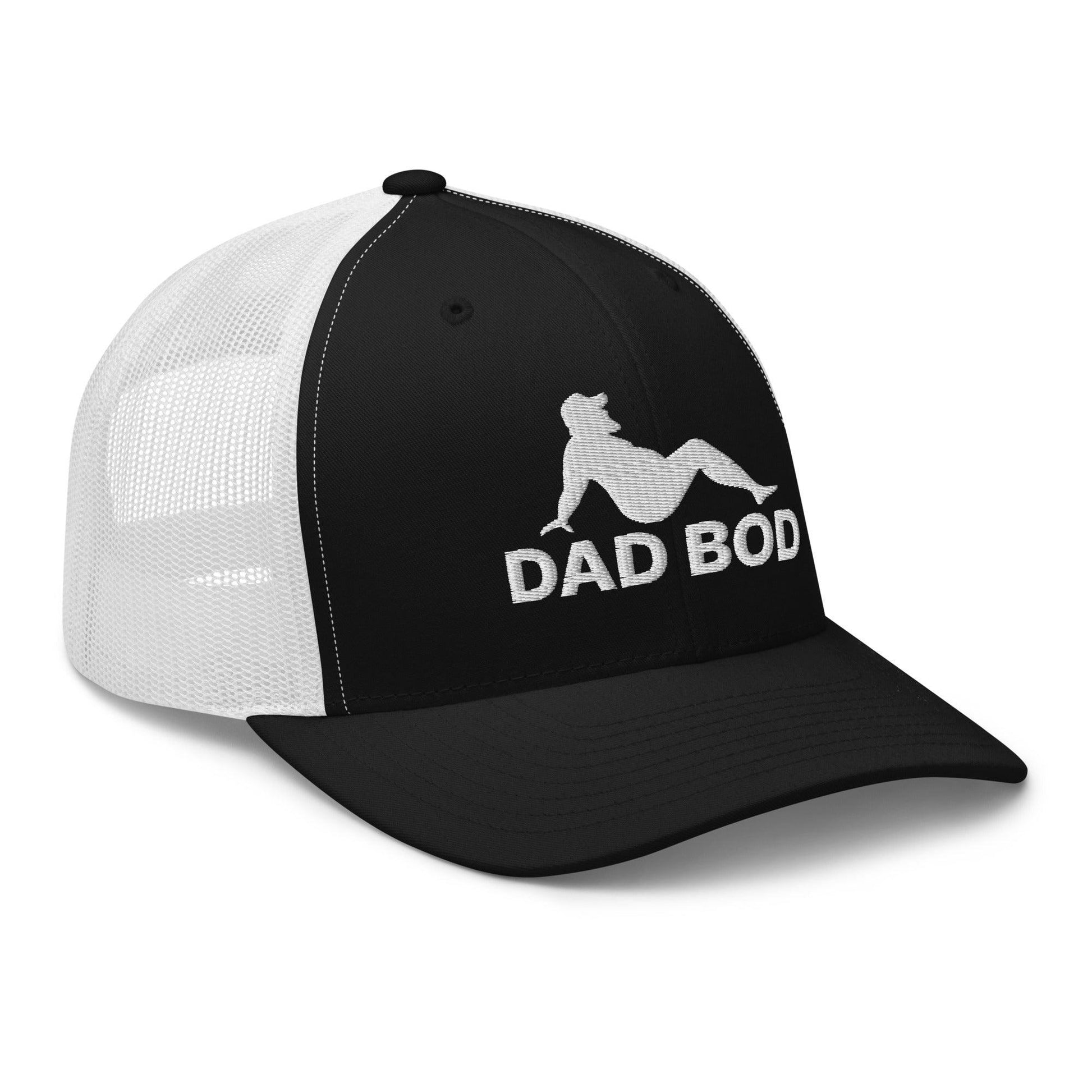 Dad Bod Mud Flap Silhouette Embroidered Mesh Trucker Hat
