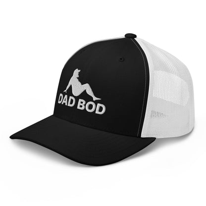 Dad Bod Mud Flap Silhouette Embroidered Mesh Trucker Hat