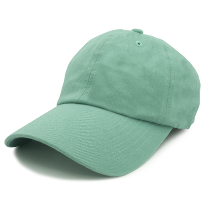GN-1004 - Washed Cotton Dad Cap - Dark Mint / One size - CAPS