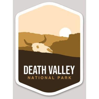 Death Valley National Park Die Cut Sticker Large - sticker