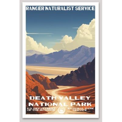 Death Valley National Park WPA Sticker Large - sticker