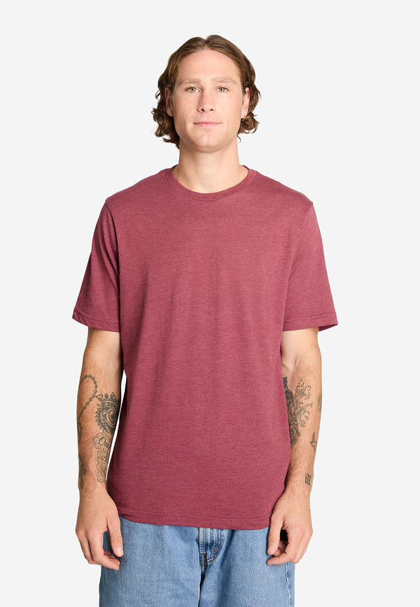 Deluxe CVC Tee - LS15000CVC - Burgundy Heather / XS - T-Shirt