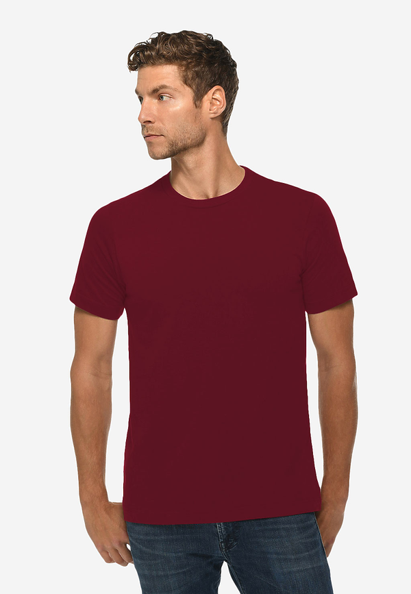 Deluxe Tee - LS15000 - Burgundy / XS - T-Shirt