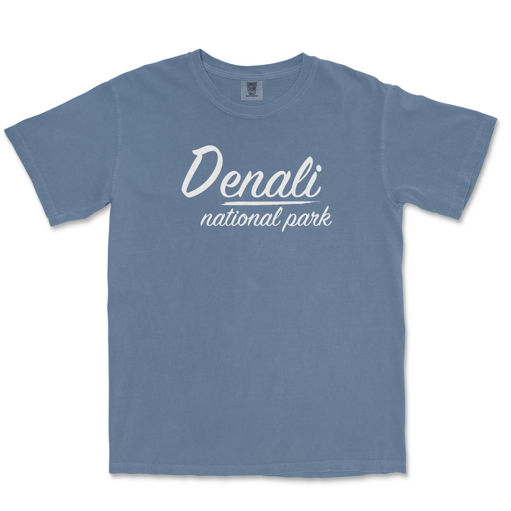 Denali National Park Comfort Colors T Shirt - S / Blue Jean - tshirt