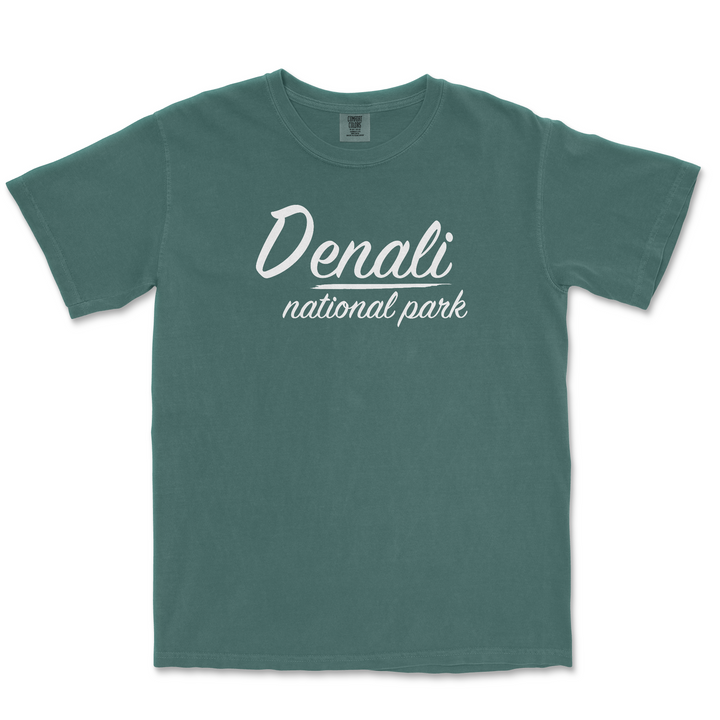 Denali National Park Comfort Colors T Shirt - S / Blue Spruce - tshirt