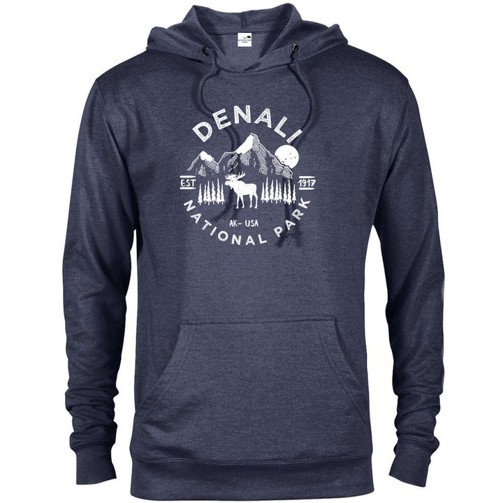 Denali National Park Hoodie - S / Denim Heather - hoodie