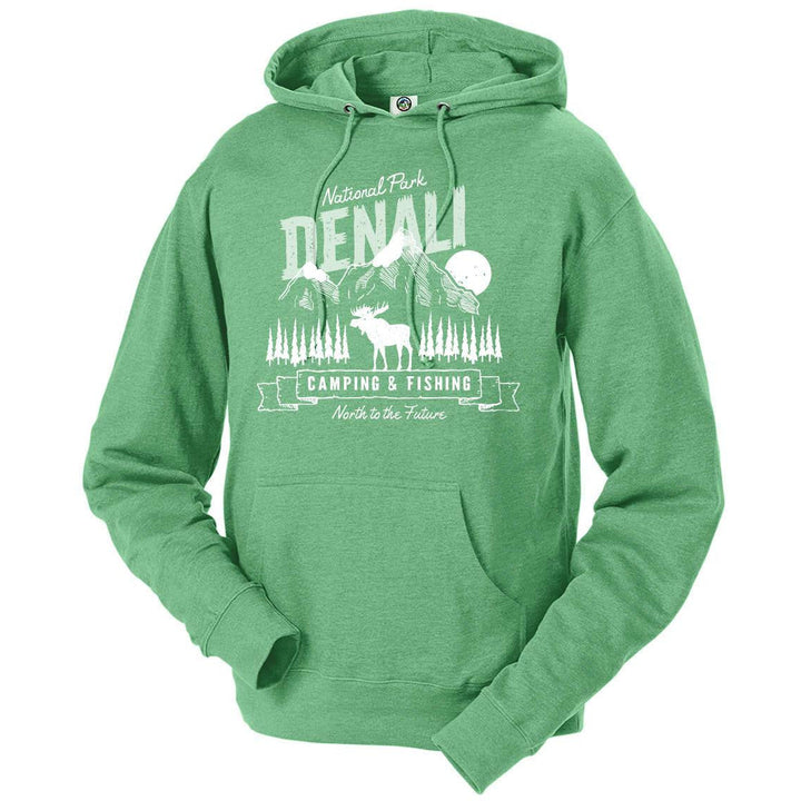 Denali National Park Moose Hoodie - S / Kelly Heather - hoodie