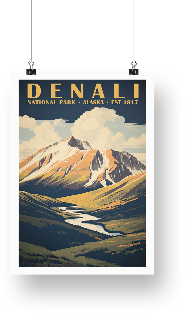 Denali National Park Poster - poster