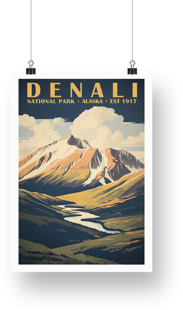 Denali National Park Poster - poster