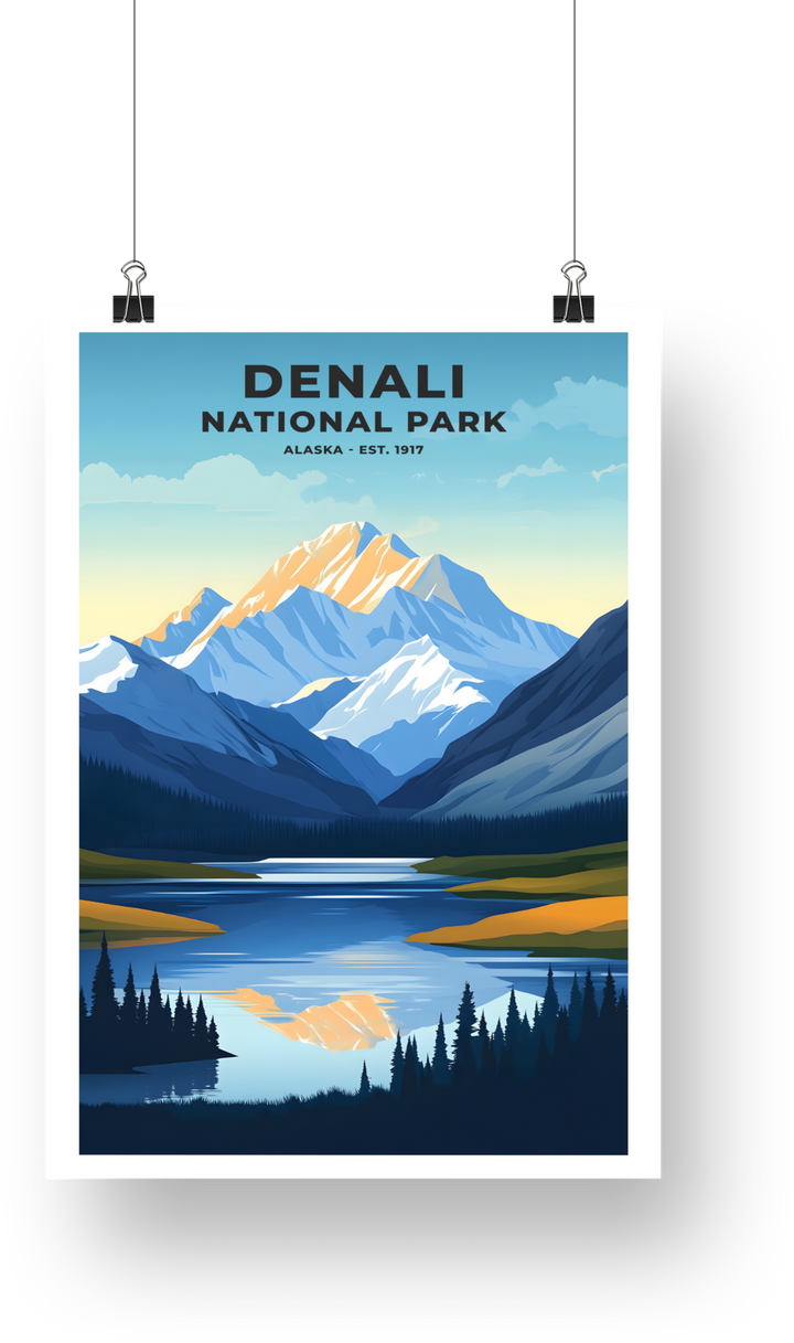 Denali National Park Poster - poster