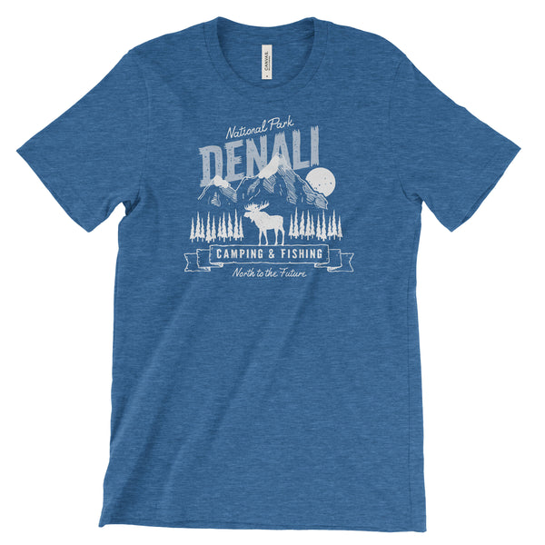 Denali National Park T shirt - True Royal Heather / S - tshirt