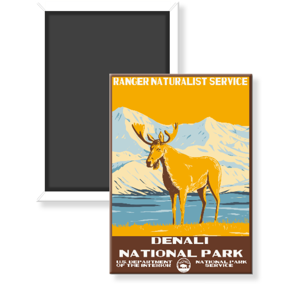 Denali National Park WPA Magnet - magnet