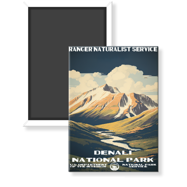 Denali National Park WPA Magnet - magnet