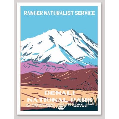 Denali National Park WPA Sticker Large - sticker