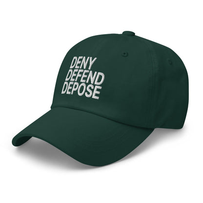 Deny Defend Depose Embroidered Dad Hat