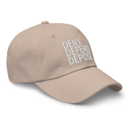 Deny Defend Depose Embroidered Dad Hat