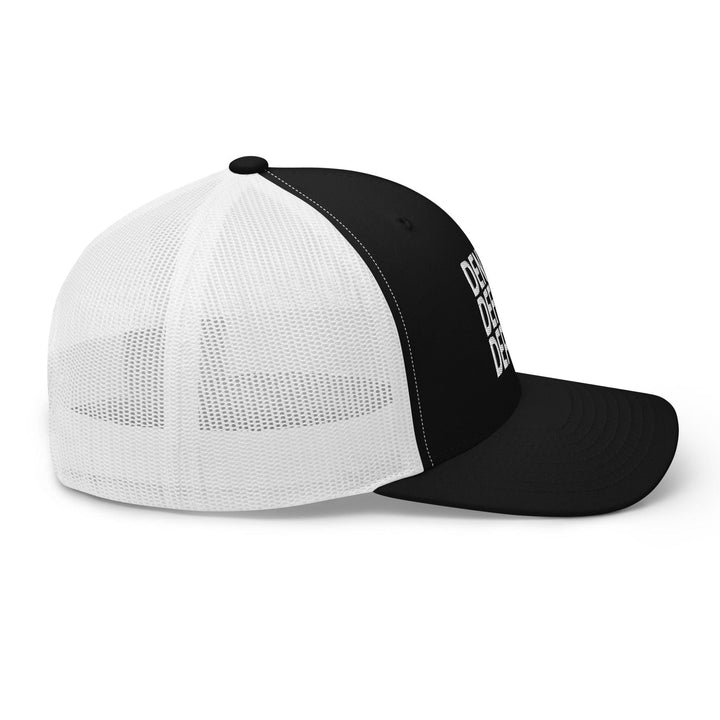 Deny Defend Depose Embroidered Mesh Trucker Hat