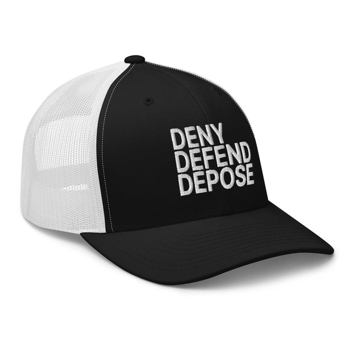 Deny Defend Depose Embroidered Mesh Trucker Hat