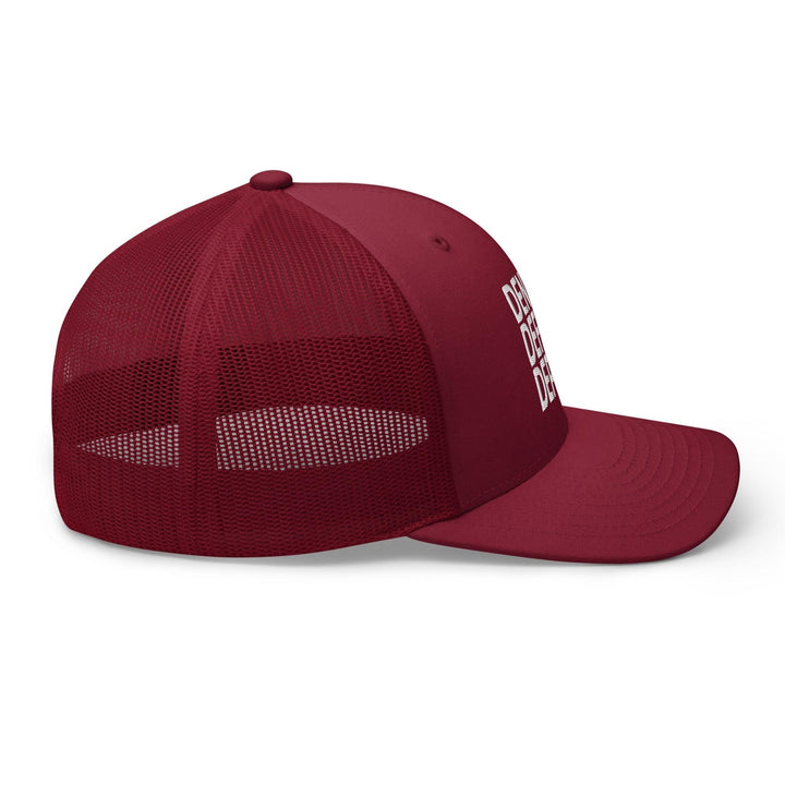 Deny Defend Depose Embroidered Mesh Trucker Hat