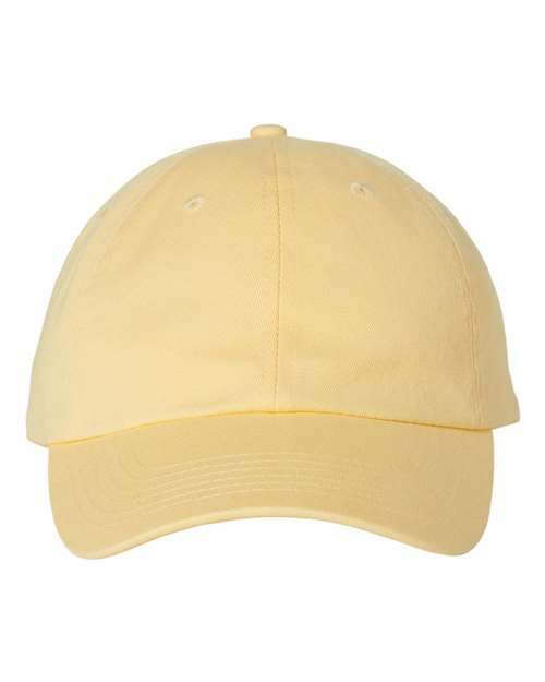 Design your own: bio-washed dad hat for custom apparel and screen printing. Code: hat-001