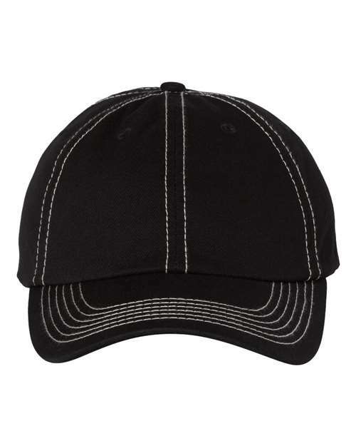 Design your own: bio-washed dad hat for custom apparel and screen printing. Code: hat-001