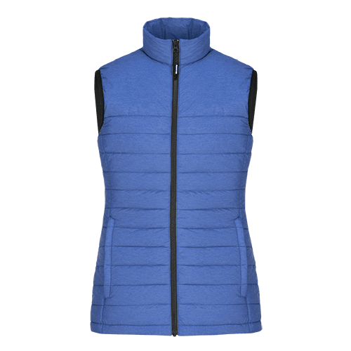 Design your toronto puffer vest: live screen printing custom apparel pv900 - Blue Heather / XS - Puffer Vest