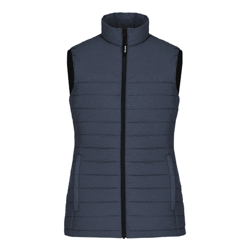 Design your toronto puffer vest: live screen printing custom apparel pv900 - Navy Heather / XS - Puffer Vest