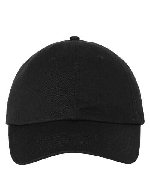 Design your own: bio-washed dad hat for custom apparel and screen printing. Code: hat-001