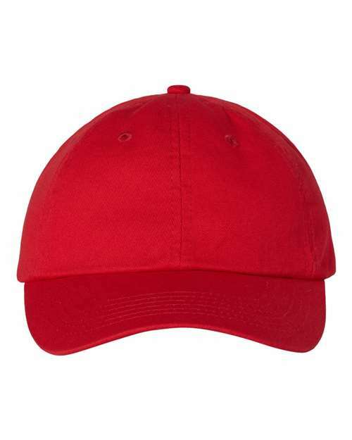 Design your own: bio-washed dad hat for custom apparel and screen printing. Code: hat-001