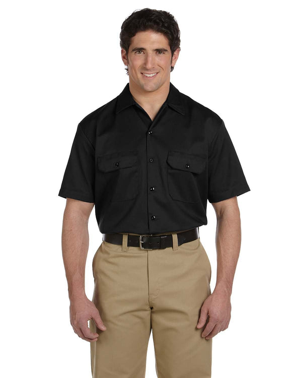 Dickies Men’s Short-Sleeve Work Shirt - 1574 - Black / One size - Workwear