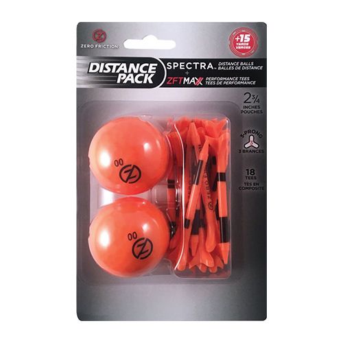 Distance Pack w/ 2 Spectra™ Golf Balls & 18 Tees
