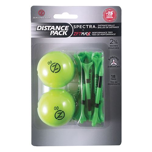Distance Pack w/ 2 Spectra™ Golf Balls & 18 Tees