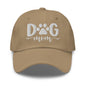 Dog Mom Embroidered Dad Hat - Khaki