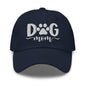 Dog Mom Embroidered Dad Hat - Navy