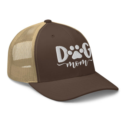 Dog Mom Embroidered Mesh Trucker Hat