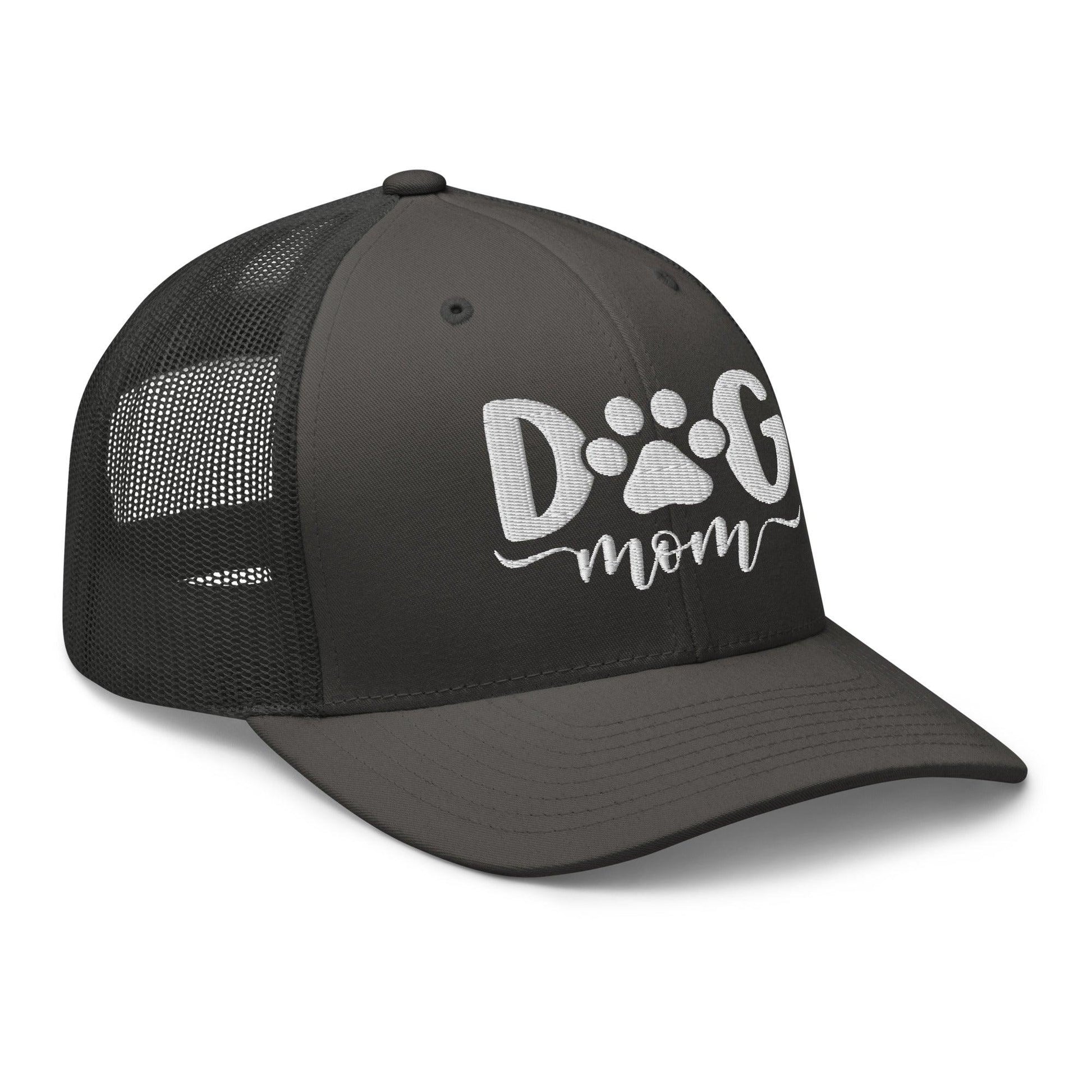 Dog Mom Embroidered Mesh Trucker Hat