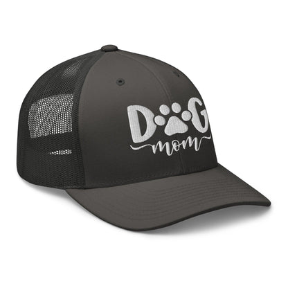 Dog Mom Embroidered Mesh Trucker Hat