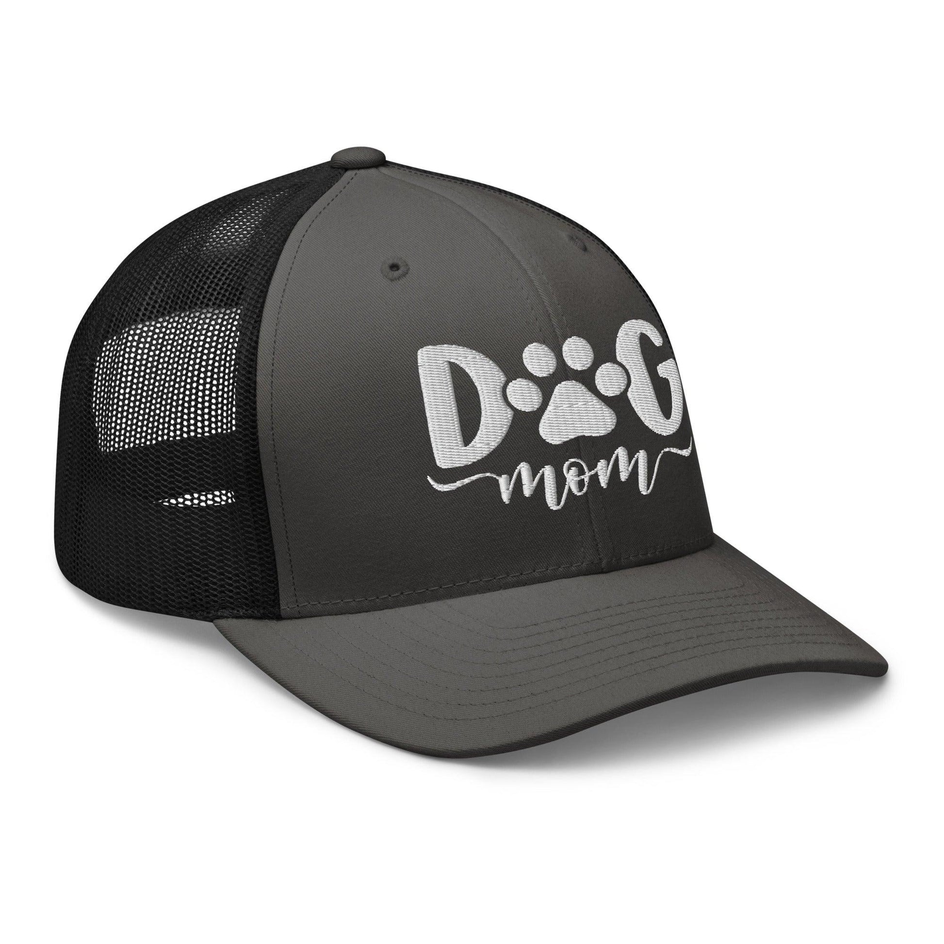 Dog Mom Embroidered Mesh Trucker Hat