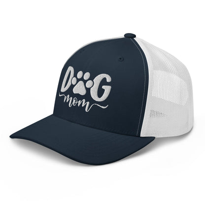 Dog Mom Embroidered Mesh Trucker Hat