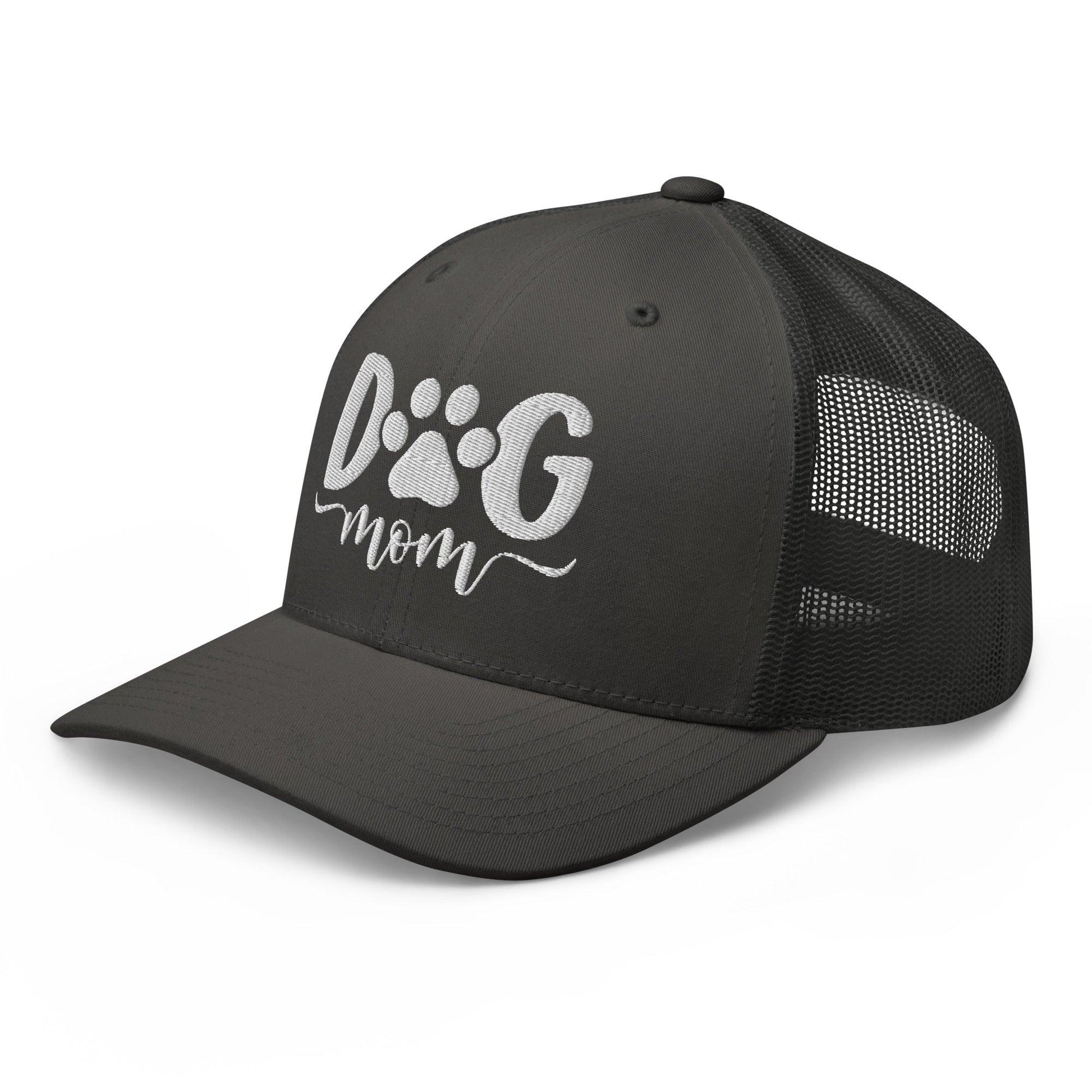 Dog Mom Embroidered Mesh Trucker Hat