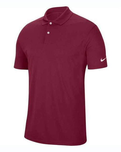 Maroon Nike polo shirt showcasing custom apparel with screen printing Toronto dominance