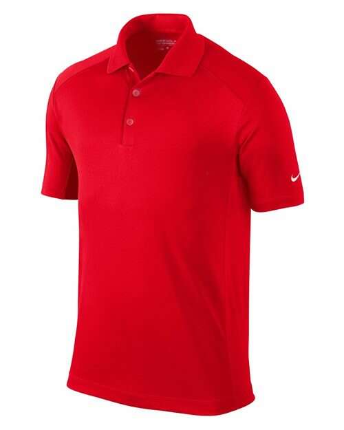Red Nike polo shirt from Dominate with Victory Polo Custom apparel screen printing Toronto