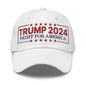 Donald Trump 2024 Fight For America Dad Hat - White - Headwear