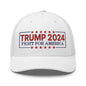 Donald Trump 2024 Fight For America Retro Trucker Hat - White - Headwear