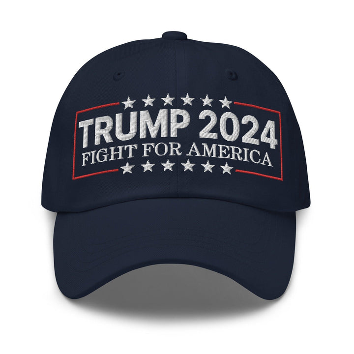 Donald Trump 2024 Fight For America Dad Hat - Navy