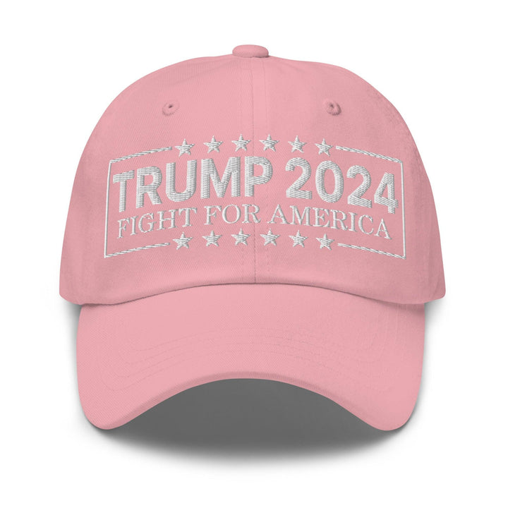 Donald Trump 2024 Fight For America Dad Hat - Pink